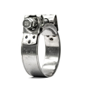 glamright Heavy Duty Supra Bolt Hose Clamp – 430 Stainless Steel Band, Galvanized Bolt