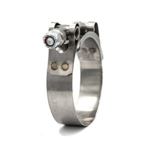 glamright 3/4" Vibration Resistant Channel Bridge T-Bolt Hose Clamp – 301 Stainless Steel Band, Galvanized Screw