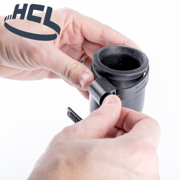 glamright 1/2" Polymer Worm Drive Hose Clamp – PA12 Black Hex Screw - Image 7