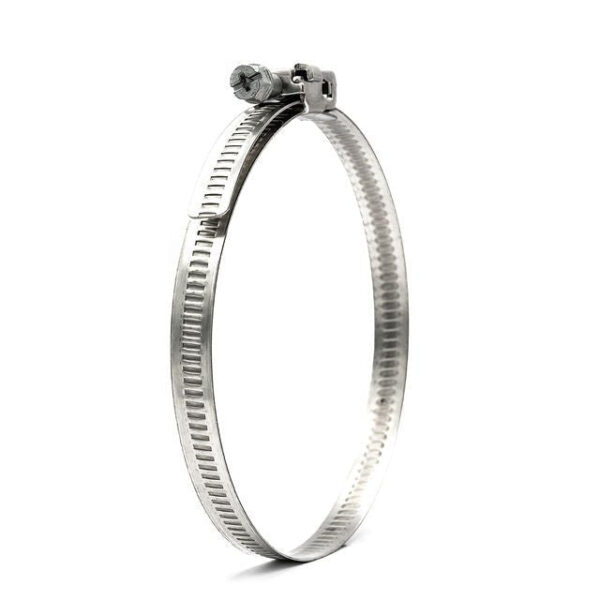 glamright 3/8" Quick Release Worm Gear Hose Clamp – Flat Head, 304 Stainless Steel