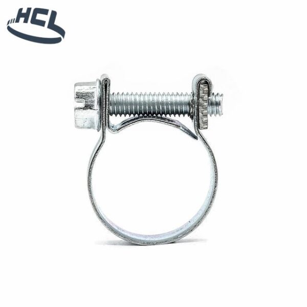 glamright 3/8" Mini Screw Hose Clamp – Galvanized Steel Band and Screw - Image 2